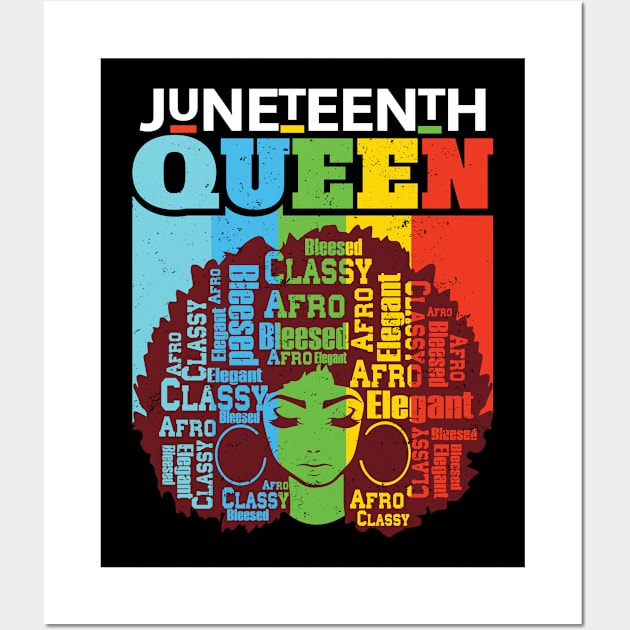 Juneteenth Queen Bleesed Wall Art by Madelyn_Frere